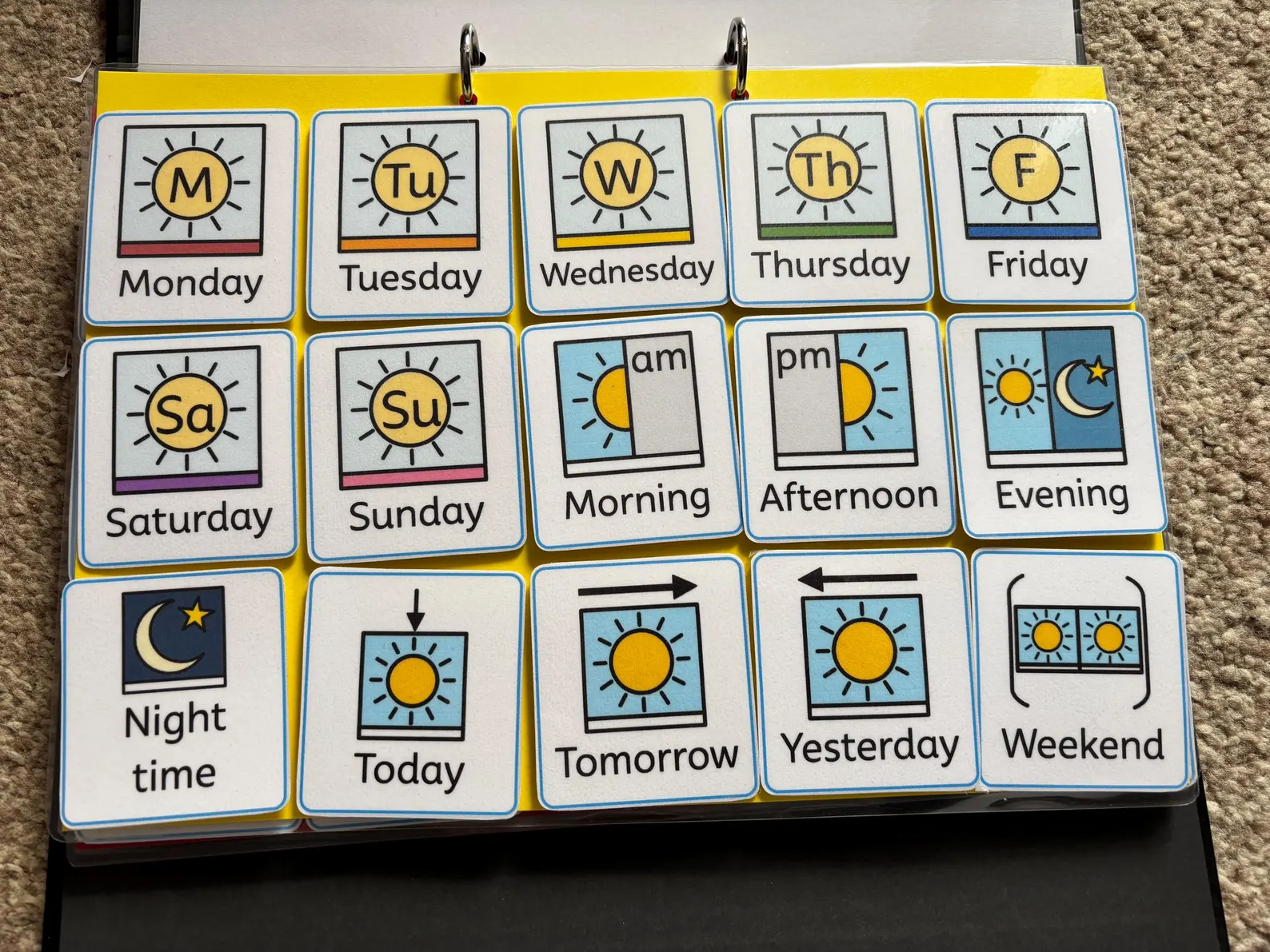 Home Routine SEN Visual Now and Next Communication Folder